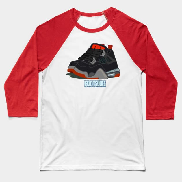 Footsouls 3 Baseball T-Shirt by Dedos The Nomad